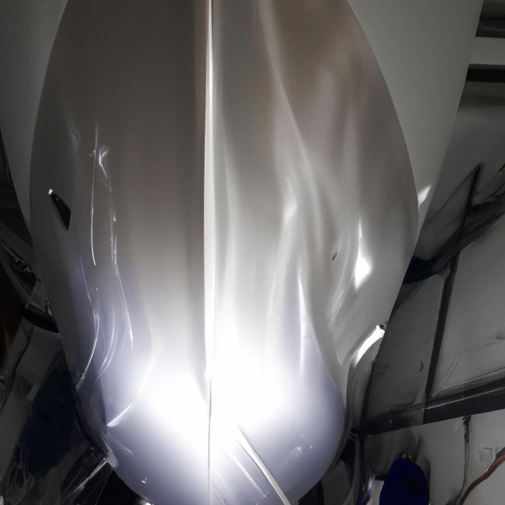 Riparazione scafo e gelcoat su yacht con finitura lucida in cantiere