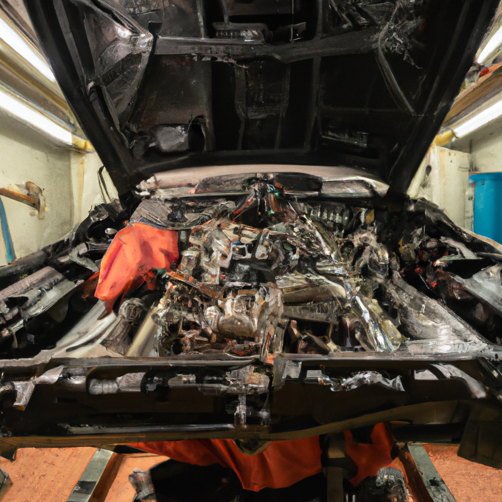 Manutenzione e riparazione motori marini in sala macchine